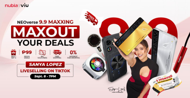 Sanya Lopez Makes Her First-Ever Live-Selling Debut with nubia for NEOverse 9.9 MAXXING